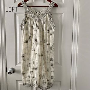 LOFT Boho Dress with Pockets NWOT